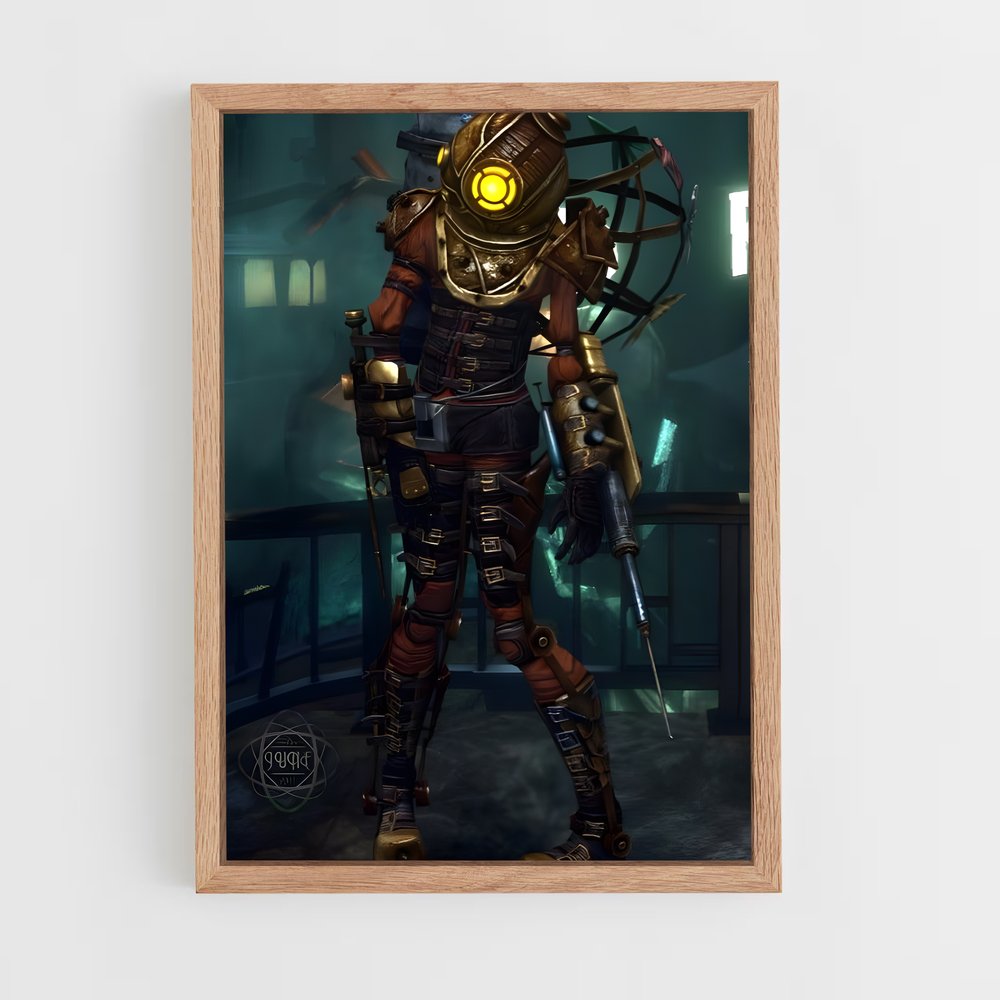 Poster Big Daddy Bio – affiche Bioshock (vue 4)
